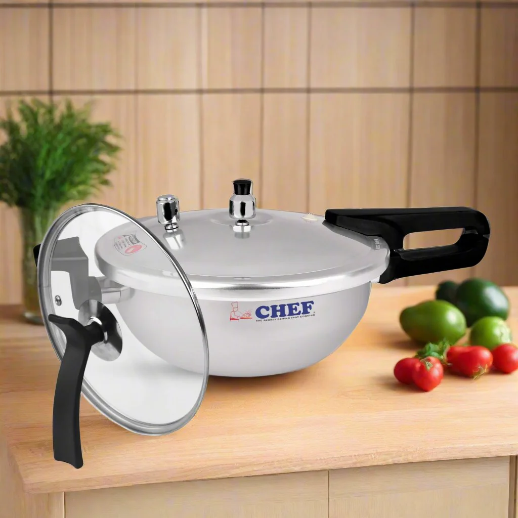 Majestic CHEF Anodized Pressure Cooker Karahi